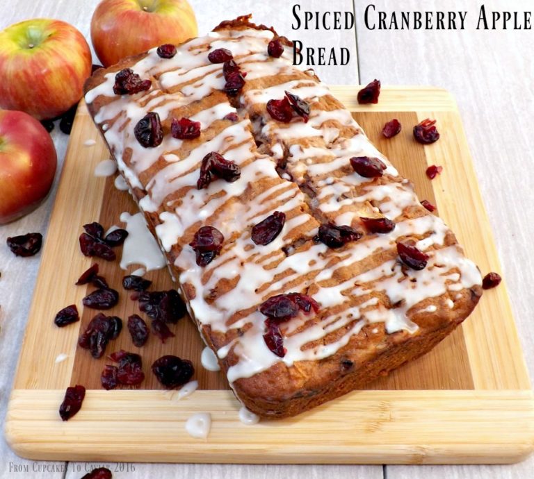 Spiced Cranberry Apple Bread | From Cupcakes To Caviar